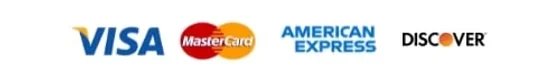 Visa, Mastercard, American Express and Discover credit cards accepted for chauffeur and limousine reservations